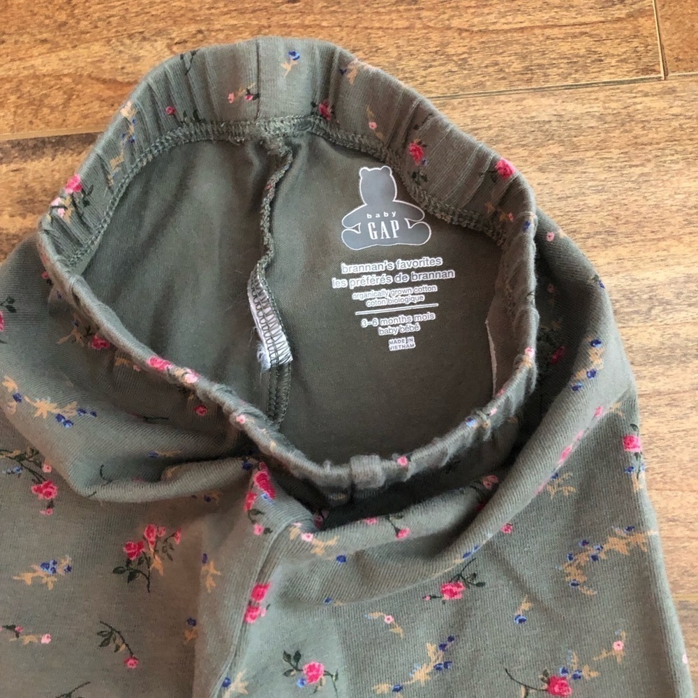 GAP Baby Organic Cotton Mix and Match Printed Bodysuit and Leggings 2-Piece 3-6M - Picture 4 of 9